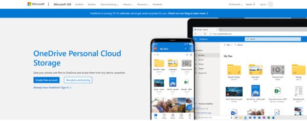 Personal Cloud Storage – Microsoft OneDriveより出典画像