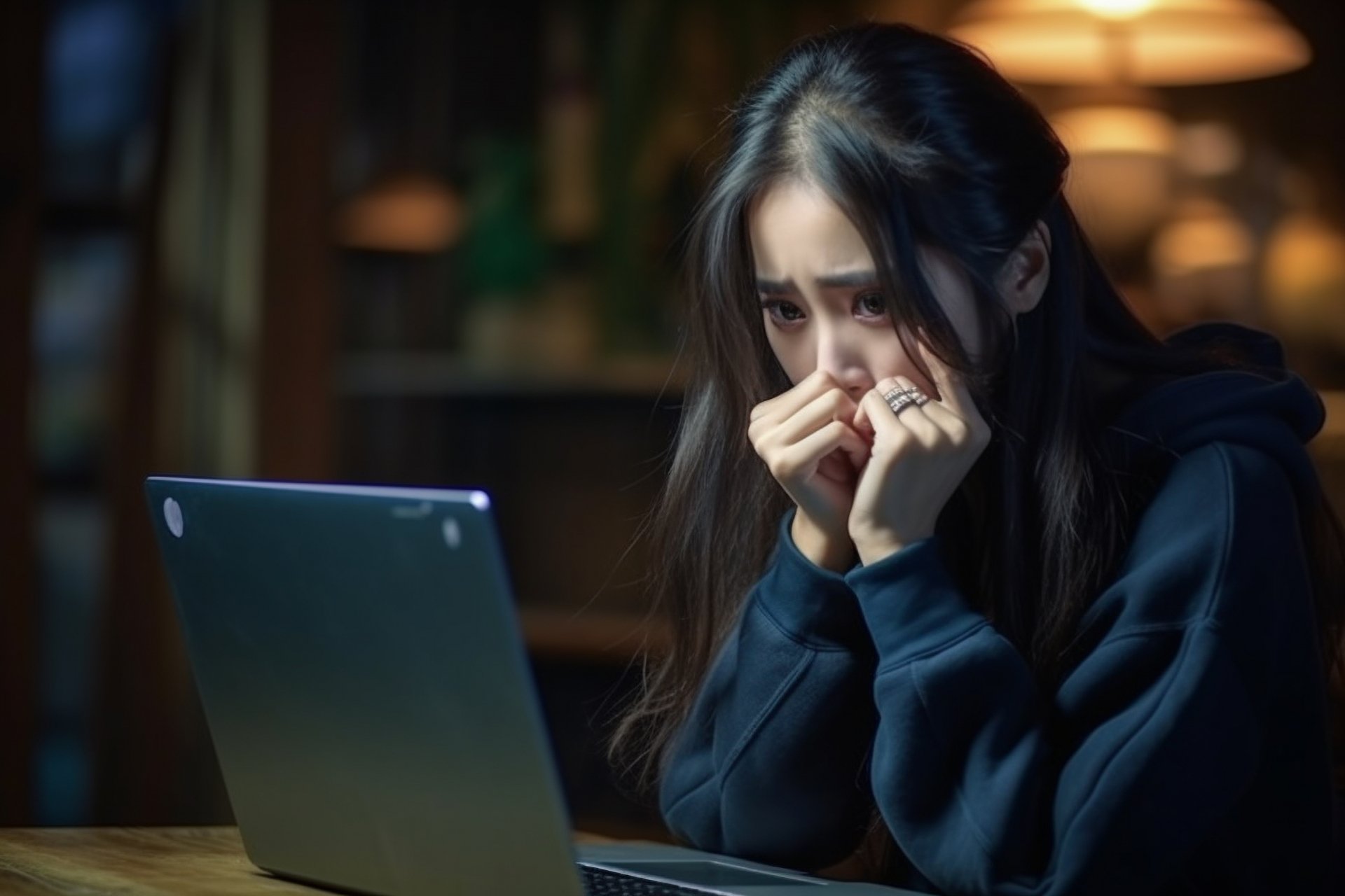 上司に頼まれてサジェスト対策の追従をするもののできずに泣きそうになる新人葬儀社社員のイメージ