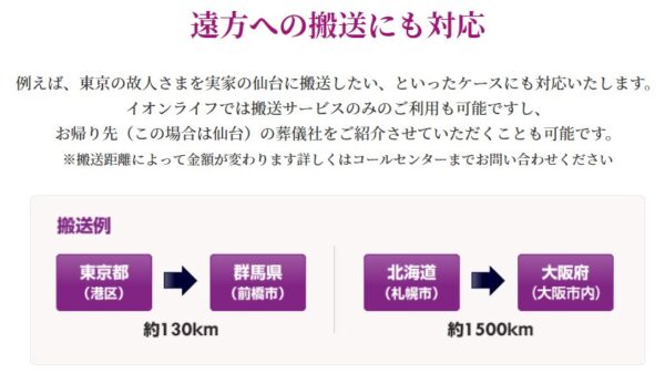 遠方への搬送