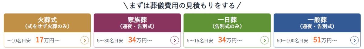 いい葬儀料金