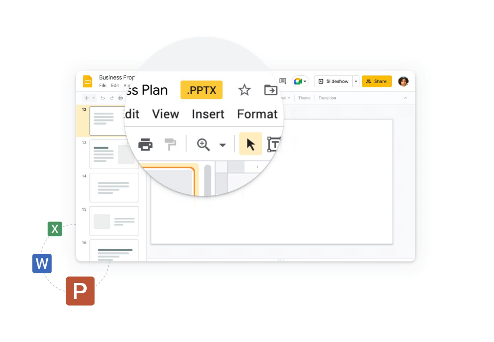 出典：Google Slides: オンライン スライドショー作成ツール | Google Workspace