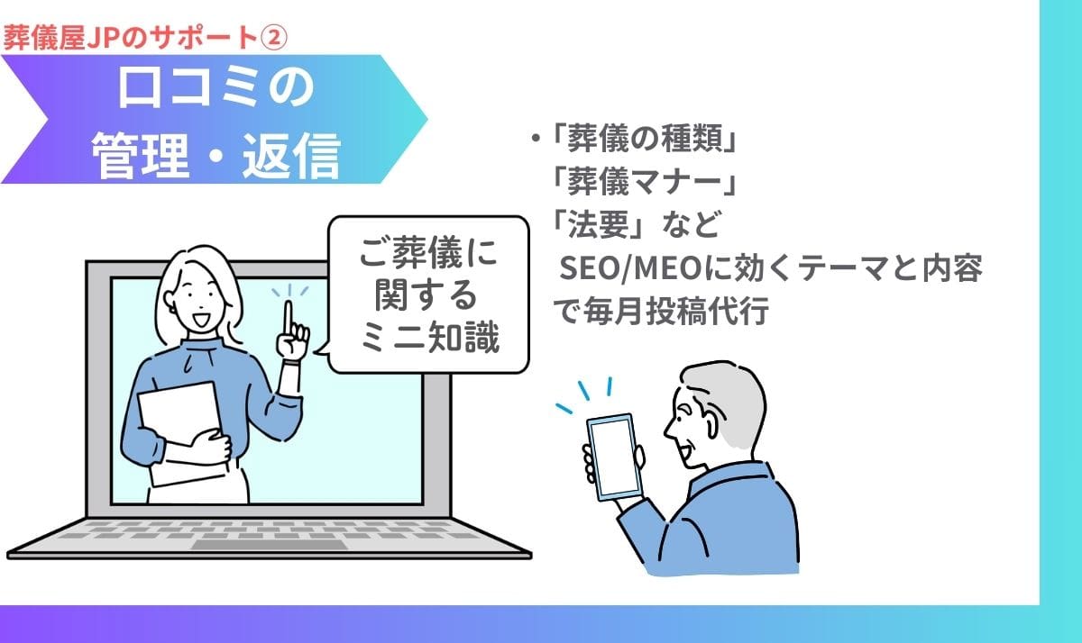 葬儀屋JPのサポート②